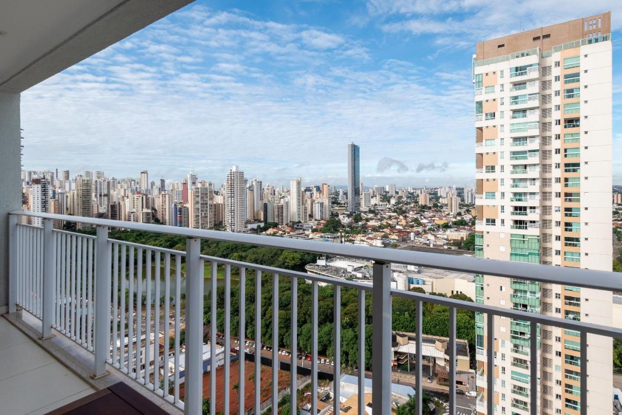 Flat No Ed Walk Bueno - Setor Bueno - Ao Lado Do Goiania Shopping - Wb2405- Andar Alto Apartment Exterior foto